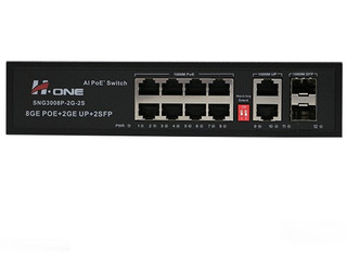سوییچ 8 پورت POE گیگ اچ وان مدل H1 Switch SNG3008P-2G-2S
